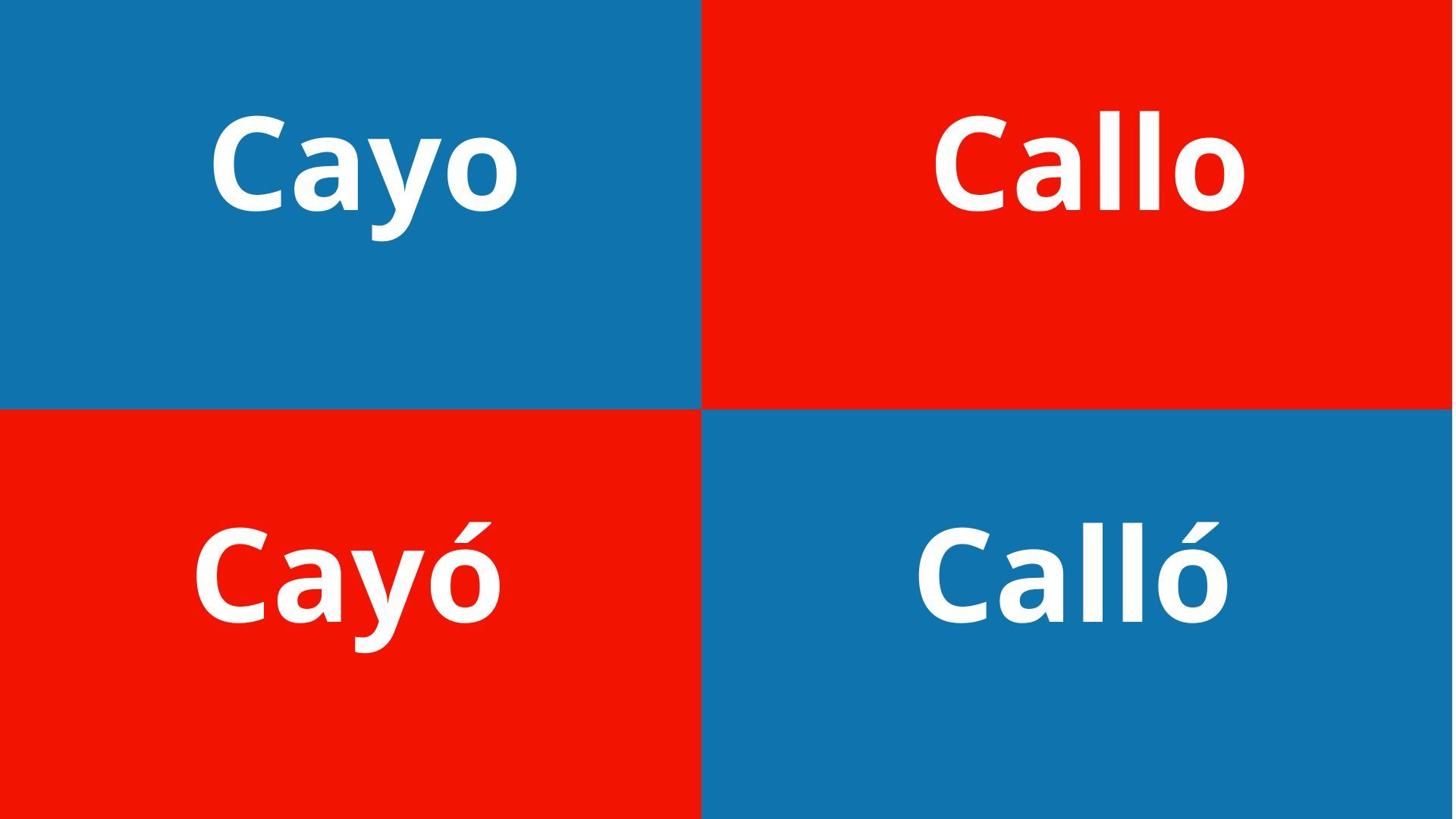 ¿Qué palabra es correcta cayó, calló cayo o callo?