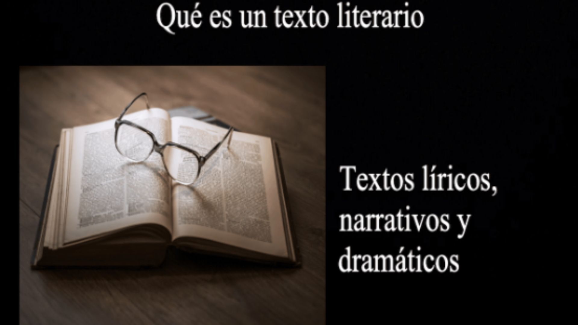 ¿Qué es un texto literario?